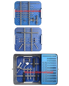 BISONS - Juego de Instrumentos Quirúrgicos Ortopédicos Manuales de Acero Inoxidable con Tornillos Canulados de 4.5, 6.5 y 7.3 mm, Kit de Sistema de Trauma Quirúrgico - Product Image 1