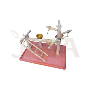 ที่นั่งนกแบบเป็นมิตรกับสิ่งแวดล้อม ยี่ห้อ Javawood รุ่น L57 ทำจากไม้กาแฟ สำหรับอุปกรณ์นก - Product Image 1