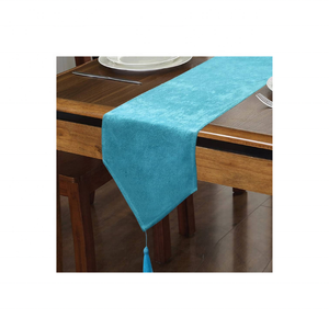 Luxury Dining Sage Green Royal Vintage Center Border GOTS Certified 100% Cotton Embroidered Washable 90 Inch 350g <b>Table</b> Runner - Product Image 5