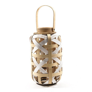 Faroles de bambú ecológicos para decoración del hogar, disponibles en tamaño grande y pequeño. - Product Image 3