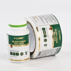 Etiqueta Autoadhesiva Multicapa para Cosméticos con Código de Barras, Plegable, para Folletos de Medicamentos, Etiqueta de Doble Capa con Logotipo - Product Image 5