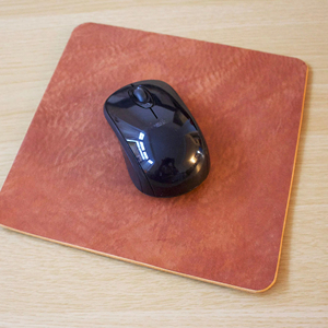 Handmade Real Leather <b>Mouse</b> Pad Anti Slip Suede Base Desk Mat Personalized Executive Writing Pad <b>for</b> <b>Computer</b> LMP-0049 - Product Image 1