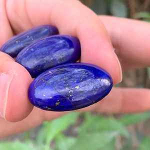Cabochons en pierre de lapis-lazuli naturelle bleue, pierres brutes pour la fabrication de bijoux, vente en gros - Product Image 5