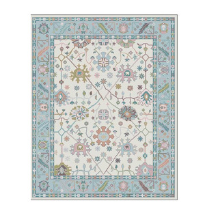 Alfombras Modernas de Lujo Hechas a Mano de Seda y Lana, de Pelo Largo, Antideslizantes, Suaves, Anudadas a Mano, Tamaños Personalizables 5x8 12x14, Patrón Abstracto para el Hogar - Product Image 1