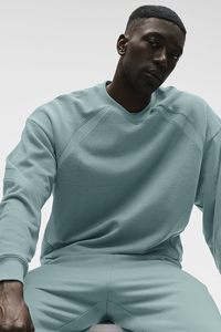 Sweat-shirt à col rond uni pour homme, logo personnalisé, sweat-shirt décontracté à la mode sans capuche - Product Image 3