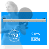 Éclairage LED 30W 34W pour terrains de padel intérieurs, gazon artificiel pour padel, 42 pièces, IP65, 500 lux 750 lux