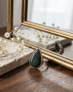 Natural Ocean Jasper Gemstone <b>Ring</b> Solid 925 Sterling Silver Handmade Oval Bezel Setting Third Party Certified <b>Ring</b> Fine - Product Image 4
