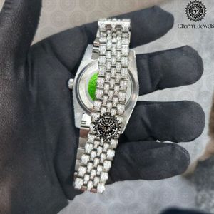 Charm_Jewells Fashion Stainless Steel Analog Quartz Watch With Black Leather Strap 38mm Irregular Case Luminous Hands - Product Image 3