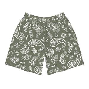 Custom Men's Board Shorts Breathable Summer Beach Quick Drying 100% <b>Polyester</b> Plus Size Sublimation Paisley Print Shorts - Product Image 3