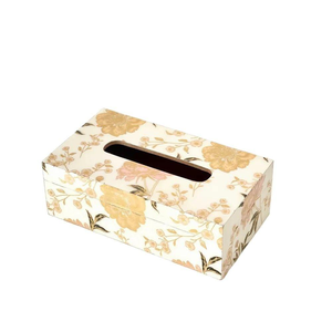 Luxury <b>Printed</b> Tissue Box-Eco-friendly Durable Portable for Office <b>Bedroom</b> Living Tissue Box by blossom craft india - Product Image 3