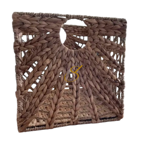Panier de rangement en jonc de mer LUSTIGKURRE, boîte kallax en jacinthe d'eau naturelle/jonc de mer - Product Image 2