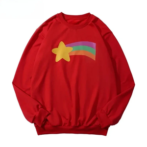 Cartoon Star and Rainbow Creative Printing Autumn and Winter Hoodie Women's Long Sleeved Casual Fashion Hoodie Women's Clothing - Product Image 2