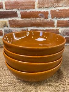 ชามเซรามิกเคลือบคาราเมลอุ่นๆ รูปทรงกว้างลึก เงางาม ทนทาน ปลอดภัยสำหรับอาหาร เหมาะสำหรับสลัดและพาสต้า - Product Image 6