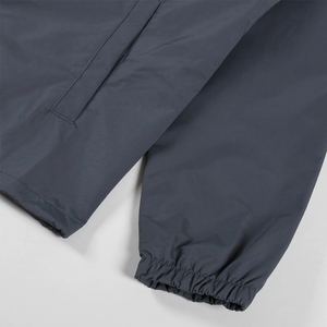 Graphite Gray Men <b>Coach</b> Jacket Snap Button Lightweight Windbreaker Point Collar Custom Logo Private Label Streetwear Wholesale - Product Image 3