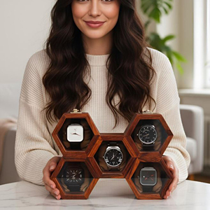 Fabricante de Cajas de Regalo de Madera para Relojes, Organizador de Exhibición de Relojes de Madera para Mostrador por AYAANS - Product Image 5