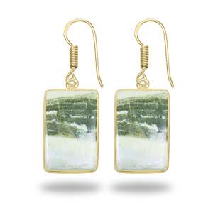 Boucles d'oreilles vintage en argent givré style serpentine, plaqué or 18 carats, design exagéré, pour femme, style chunky, idéales pour les fêtes et les cadeaux - Meilleures ventes - Product Image 1