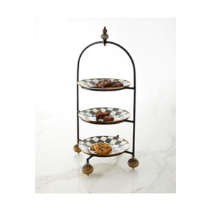 Wooden Multi Layer <b>Cake</b> <b>Stand</b> <b>3</b> <b>Tier</b> Scalloped Edge Dessert Display Table Centerpiece Wedding And Parties <b>Cake</b> Decor <b>Stand</b> - Product Image 2