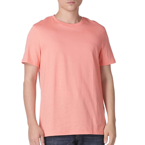เสื้อยืดผู้ชายสำหรับฤดูร้อนแบบสั่งทำพิเศษ MOQ ต่ำ ไซส์ใหญ่ สีพื้น ทรงเข้ารูป แฟชั่นล่าสุด บริการ OEM น้ำหนัก 220 กรัม ผ้าถัก - Product Image 1