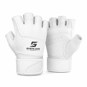 Guantes de Gimnasio de Medio Dedo de Cuero de Alta Calidad, Transpirables, de Secado Rápido, con Correa Ajustable para la Muñeca, Antideslizantes, Unisex para Exteriores - Product Image 5