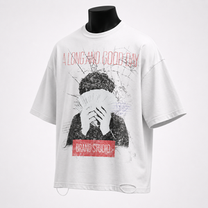 T-shirt graphique surdimensionné de qualité supérieure pour hommes, 100% coton, vêtements streetwear, fabricant - Product Image 3
