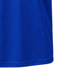 Maillot de sport bleu roi JJ brodé à col en V, manches courtes, rayures blanches, léger, pour équipe sportive - Product Image 6