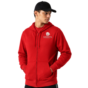 Sweat-shirt à capuche zippé pour homme de qualité supérieure, manches longues, avec cordons de serrage réglables, poches avant, pour l'entraînement physique - Product Image 1