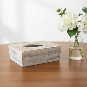 Luxury Wooden Tissue Box Handmade Sliding Bottom Rectangular Napkin Holder Modern Living Room & Hotels Decor - Product Image 1