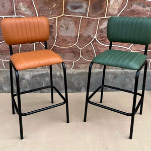 Steel PU Leather Modern Counter <b>Stool</b> Swivel Seat Strong Durable Lightweight Minimalist Design Eco-Friendly Home Bar Living Room - Product Image 1