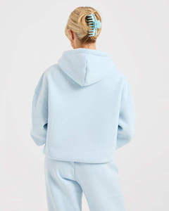 Sweat à capuche zippé brodé King Wears pour l'hiver, en polaire unie, coupe classique, 100 % coton biologique 300g, respirant, pour femmes, hommes et couples - Product Image 2