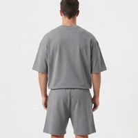 Ensemble de vêtements de sport pour hommes de haute qualité personnalisés pour l'été, short de course uni, t-shirt à manches courtes, ensemble pour hommes