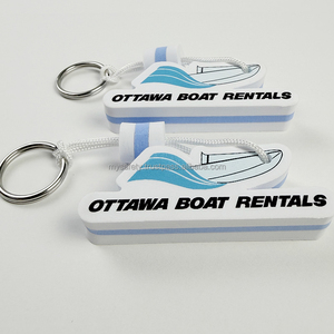 Porte-clés flottant en mousse EVA souple, personnalisé avec logo OEM, promotionnel, étanche, avec mousqueton, portable pour les sports nautiques et marins - Product Image 4