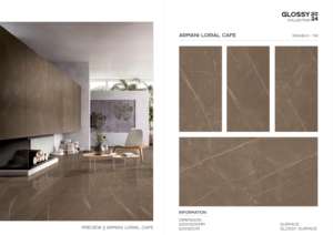Carreaux de porcelaine polis grand format 600x1200mm, surface de revêtement de sol haut de gamme pour applications architecturales intérieures - Product Image 4
