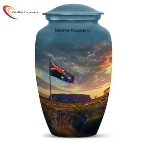 Nueva bandera australiana, urnas de cremación y fabricante de recuerdos, cenizas conmemorativas, venta al por mayor, precio bajo, suministros funerarios, tarros para cenizas de entierro - Product Image 2