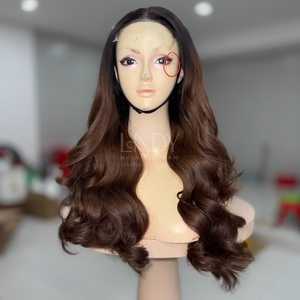 Peluca de Cabello Humano Vietnamita 100% Natural de Alta Calidad, Pelucas con Frente de Encaje, Cabello Ondulado - Product Image 6