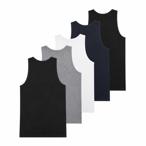 Débardeur basique sans manches à col rond pour homme, couleur or, fabricant de vêtements personnalisés - Product Image 2