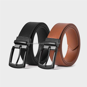 Ceinture Classique Homme NOORX SPORTS 2025 Dernier Style Haute Qualité Boucle Ardillon en Alliage Légère Motif Uni Logo Personnalisé Cuir - Product Image 2