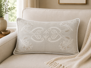 Luxury Embroidered Decorative <b>Cushion</b> <b>Cover</b> | Designer Throw Pillow <b>Cover</b> for Modern Home Decor - Product Image 3