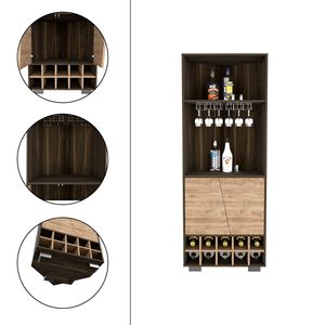 Nassau angolo Bar doppia porta armadio con dieci Built-In portabottiglie due ripiani e un ripiano interno - Product Image 5
