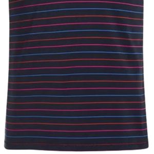 Polo rayé bleu marine et rouge pour homme, manches courtes, décontracté, sportif, confortable, idéal pour le golf et l'entraînement - Product Image 3