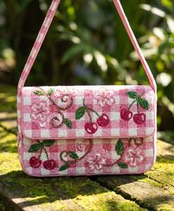 Sac à bandoulière chic décontracté brodé de perles, sac de mode artisanal brodé de perles, sac à bandoulière traditionnel brodé de perles - Product Image 4