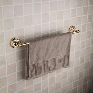 High Quality Gold Bathroom <b>Towel</b> Rail Wall Mounted Brass <b>Towel</b> <b>Bar</b> for Residential Hotel and Commercial Bathroom Use - Product Image 3