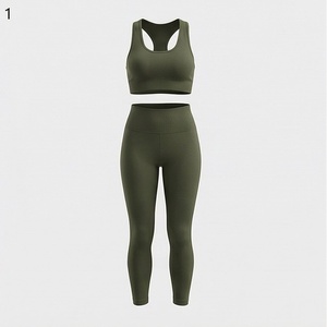 Ensemble de yoga pour femmes, vêtements de fitness, soutien-gorge de sport, leggings, vêtements de sport sans couture, vêtements de sport athlétiques, vêtements d'entraînement, équipement de sport - Product Image 1