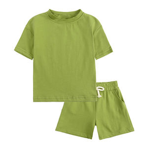 Conjunto de Camiseta y Pantalones Cortos Transpirables para Niños, Ropa Casual Ligera de Algodón, Conjunto de Camiseta Estampada para Niños - Product Image 5