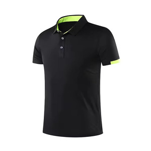 Chemise de golf personnalisée pour homme, manches courtes, vêtements de sport décontractés, polyester/coton, respirant, logo foncé - Product Image 1