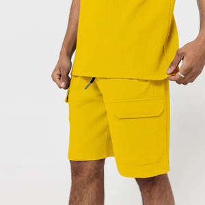 Ensemble de shorts décontractés pour hommes d'été, t-shirts 100% coton et shorts en maille imprimés, ensemble de shorts tendance en deux pièces pour hommes - Product Image 5