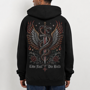 Men's 100% Cotton Pullover Fleece Breathable Eco-Friendly Windproof Hoodie Winter Basic Pocket Design High Quality Rhinestone - Product Image 1