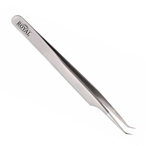 ชุดแหนบต่อขนตาแบบแยกกึ่งสวยงามชุดปากคีบทรายสีเงิน45องศา - Product Image 2