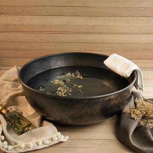 Trending Modern High Quality Pure Copper round <b>Shape</b> Pedicure Spa Bowl Customized Finishes At Wholesale Price - Product Image 5