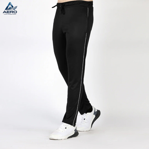 Pantalones Deportivos Negros para Hombre con Franja Lateral, Cintura Elástica con Cordón, Ropa de Entrenamiento de Alta Calidad, Pantalones para Gimnasio y Fitness - Product Image 1