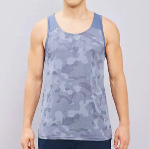 เสื้อกล้ามออกกำลังกายผู้ชาย ยี่ห้อ USA Team แบบลำลอง แห้งเร็ว ซับเหงื่อ ระบายอากาศได้ดี เหมาะสำหรับฟิตเนส วิ่ง และออกกำลังกายทั่วไป ผลิตจากผ้าฝ้ายริบบ์ - Product Image 1